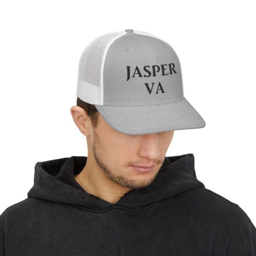 Embroidered Trucker Hat — "JASPER VA" City Pride Snapback